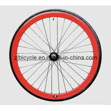 Conjunto de roda de cor vermelha 700c Fix Gear Bike Hot Sale